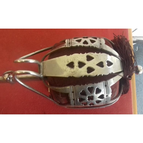225 - Victorian Scottish Basket Hilt Sword - 31.5ins blade length