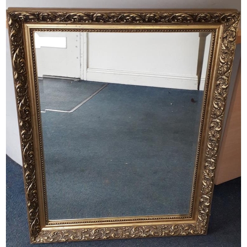 252 - Gilt Frame Bevelled Mirror - c. 25 x 31.5ins