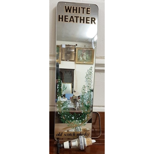 263 - Vintage 'White Heather' Pub Mirror Optic Stand