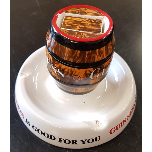 264 - 'Guinness is Good for You' Barrel Ashtray by Minton