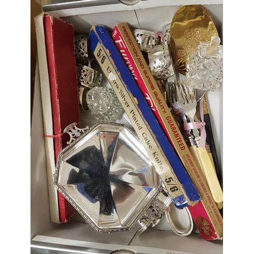 283 - Box of Silver Plate Items