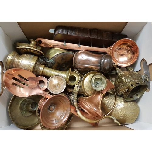 288 - Box of Copper and Brass Wares