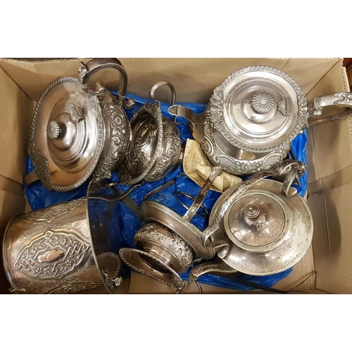 292 - Box of Silver Plate Items
