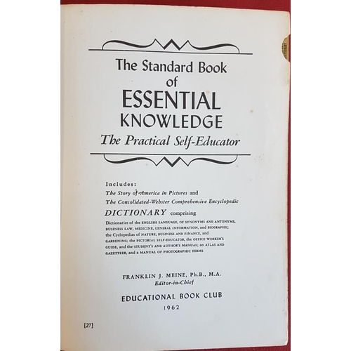 336 - 'The Standard Book of Essential Knowledge' edited by Franklin J. Meine; 'The Oxford International Di... 