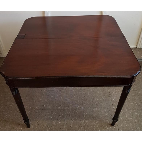 347 - Georgian Foldover Tea Table - c. 36 x 35 x 28ins tall