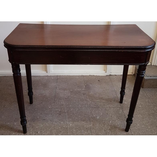 347 - Georgian Foldover Tea Table - c. 36 x 35 x 28ins tall