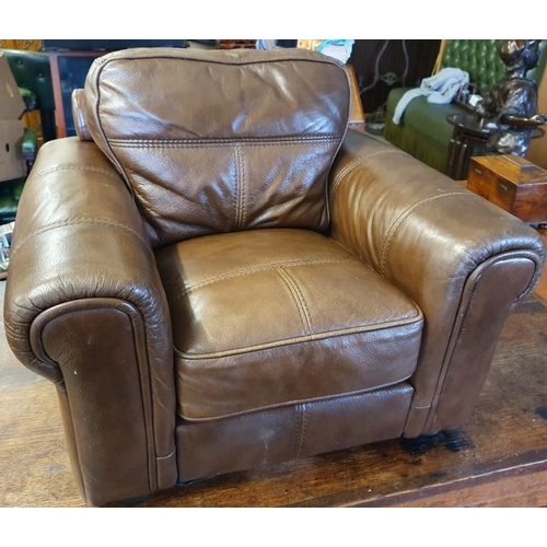 348 - Child's Leather Armchair