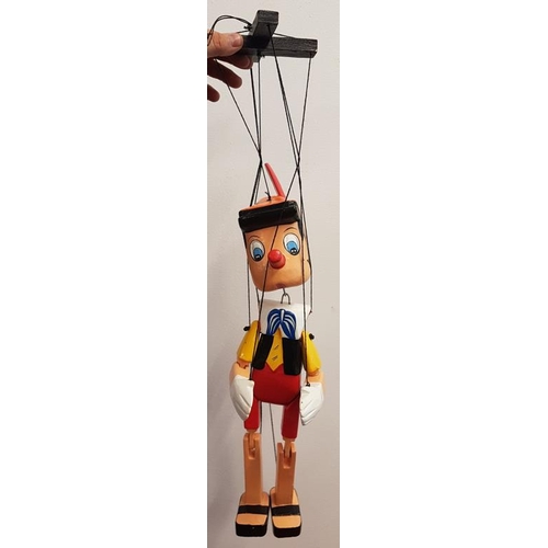 406 - Pinocchio Hand Made Wooden Puppet