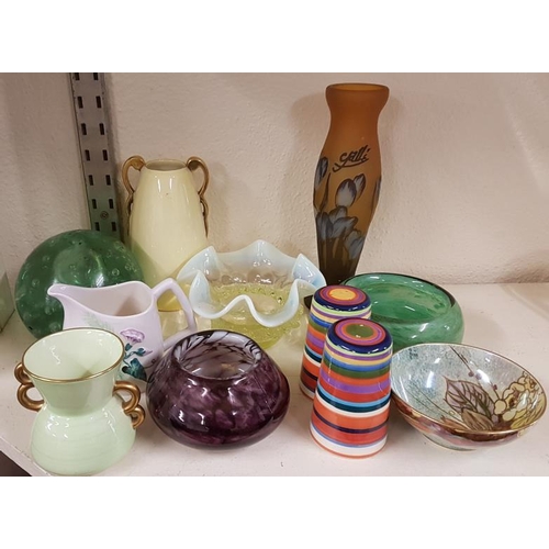 420 - Quantity of Art Pottery and Studio Glass