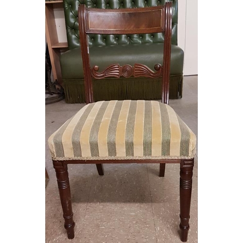 496 - Regency Single Chair with Brass Inlay