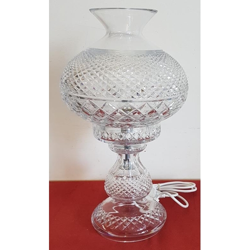 513 - Waterford Crystal Table Lamp (as new) (boxed) - 18ins tall