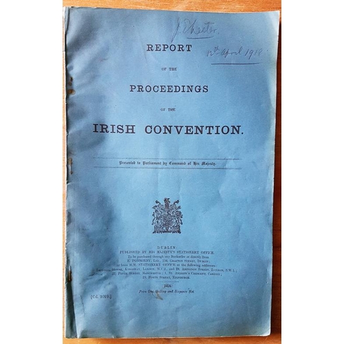 6 - HMSO 'Proceedings of the Irish Convention' 1918