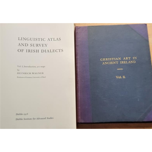 21 - O'Rafferty, Joseph 'Christian Art in Ireland' (Vol. 2); and Wagner, Heinrich 'Linguistic Atlas and S... 