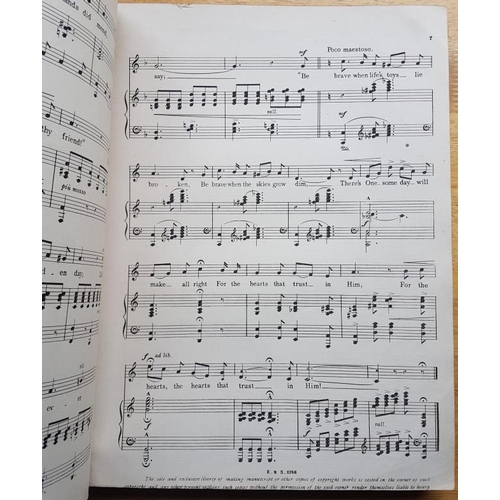 29 - Music: Bound collection of c22 folio-sized song sheets of music and words in the sixpenny popular ed... 