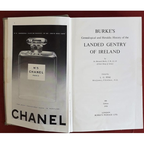 60 - Burke's Landed Gentry of Ireland - poor binding, working copy of a scarce resource