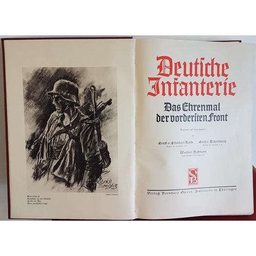 73 - 'Deutiche Infanterie' 1914-1918 - German Text, in Slip Case