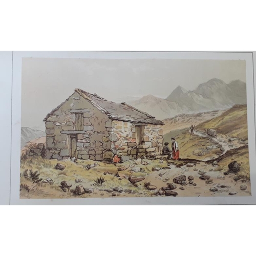 90 - Aaron Penley 'Sketching from Nature in Watercolours' c. 1890. Colour plates with loose original stil... 