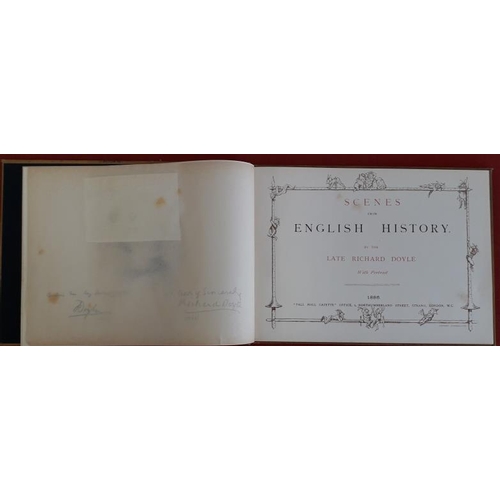 100 - Richard Doyle 'Scenes from English History' 1886. 1st Edition. 12 colour lithographs. Fine. Rare.... 