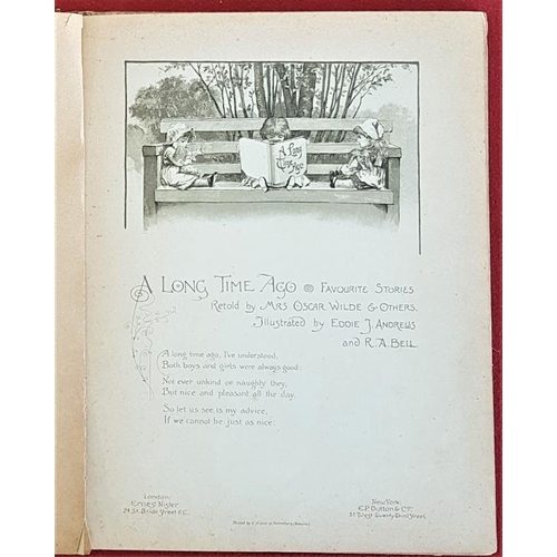 113 - Mrs. Oscar Wilde 'A Long Time Ago - Favourite Stories Retold'. c. 1895. Colour Plates. Gilt Decorati... 