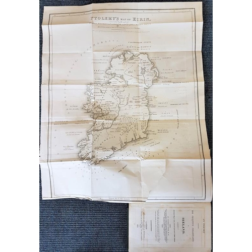 124 - Thomas Woods 'An Inquiry Concerning the Primitive Inhabitants of Ireland'. Folding Map. 1821. Good B... 