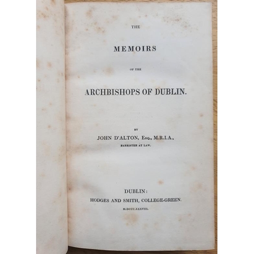 132 - John Dalton 'The Memoirs of the Archbishops of Dublin' - Dublin 1838