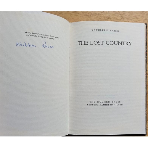 143 - Raine, Kathleen 'The Lost Country' Signed Limited Edition, Dolmen Press 1971