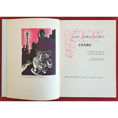 148 - Oscar Wilde 'Lord Arthur Savile's Crime' 1954. Limited Edition with Colour Plates.