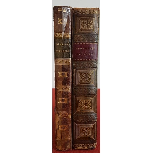 160 - William Bingley 'Eminent Voyages from Columbus to Cooke' 1811. Half calf; and Pierce Egan 'Sporting ... 