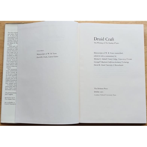 162 - Druid Craft - The Writings of The Shadowy Waters, Dolmen Press 1972 Michael J Sidnell, 1971, First E... 