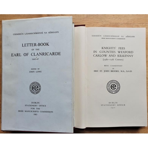 167 - Irish Manuscripts Commission 'Knights Fees - Counties Wexford, Carlow and Kilkenny' and Letter Book ... 