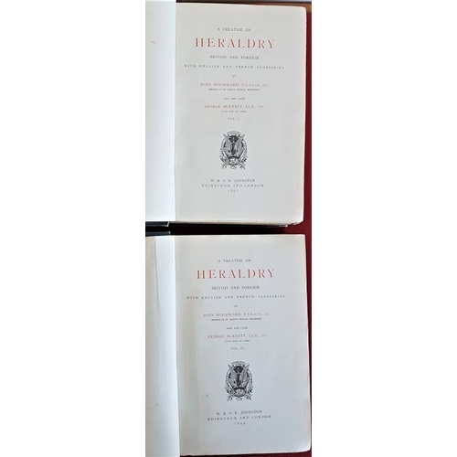 176 - J. Woodward and G. Burnett 'A Treatise of Heraldry - British and Foreign'. 1892. 1st Edition. 2 Volu... 