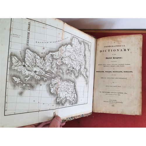 183 - 'A Topographical Dictionary of the United Kingdom' - 46 Maps - Benjamin Pitts Capper, London, 1826.... 