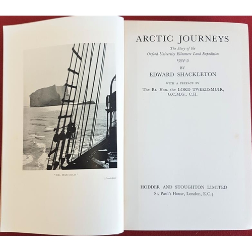 225 - E. Shackleton 'Arctic Journeys' 1936. 1st Edition. Illustrated.