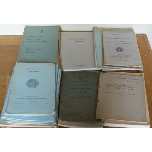 228 - Large bundle of journals/offprints: Royal Irish Academy, Royal Society of Antiquaries of Ireland; si... 