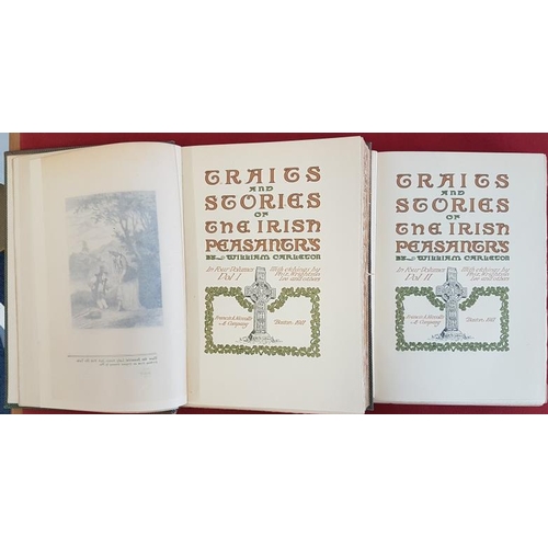 236 - Traits And Stories Of The Irish Peasantry. William Carleton. Boston. 1911. Illustrated by Phiz, Wrig... 