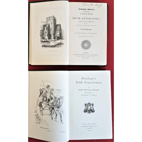 242 - William F. Wakeman 'A Handbook of Irish Antiquities' 1848. 1st Edition. Illustrated; and Kate Wiggin... 