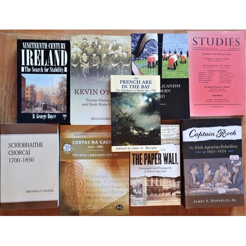 260 - Captain Rock, The Irish Agrarian Rebellion 1821-1824 and 8 other Irish Interest Books (9)