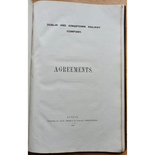 263 - Dublin and Kingstown Railway Company Agreements, 1902