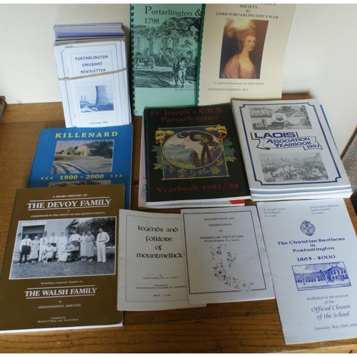 274 - Large bundle of Portarlington interest items including Brochure marking official closure of CBS &nda... 