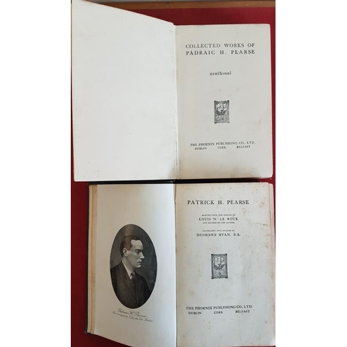 294 - 'The Complete Works of Patrick Pearse' c. 1920 in five volumes; and Louis Le Roux 'Patrick H. Pearse... 