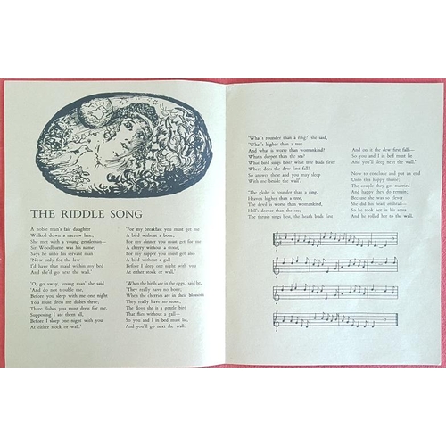 311 - A Broadside: 'Pharao's Daughter'. 'The Riddle Song'; 'The Rose Tree' by W. B. Yeats, 'Famine Song'. ... 