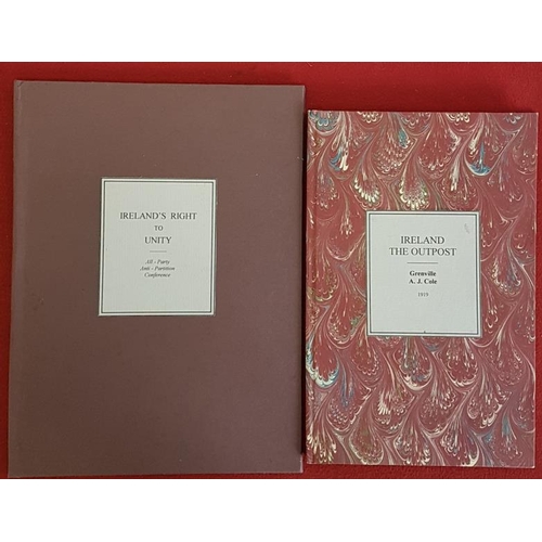 314 - Ireland’s Right to Unity. The Case Stated by the All-Party Anti-Partition Conference, Mansion House,... 