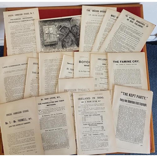 330 - Collection of over 30 individual leaflets published by Irish Loyal and Patriotic Union. 1890. Evicti... 