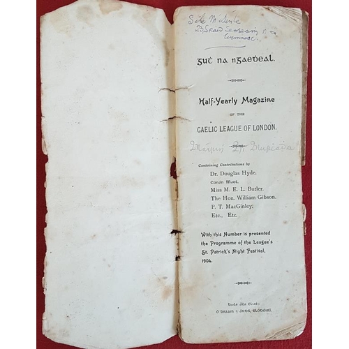 346 - Guth na nGaedheal. Half-yearly Magazine of the Gaelic league of London. Douglas Hyde etc. original d... 