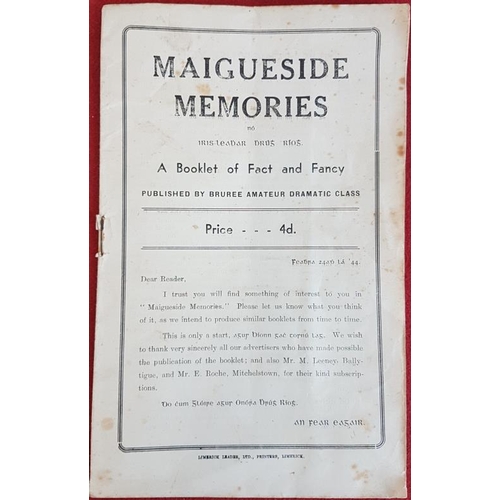 358 - (Limerick]. Maigueside Memories no Iris-leabhar Bhrugh Ríogh [Bruree]. 1944. Wrappers