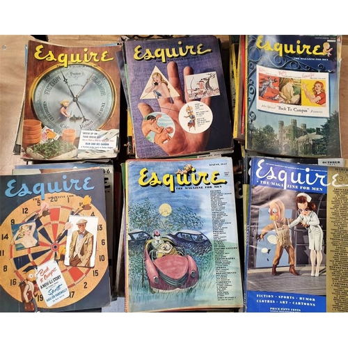 372 - Large Collection of Vintage Esquire Magazines - 1917 up to 1962, c.75 approx