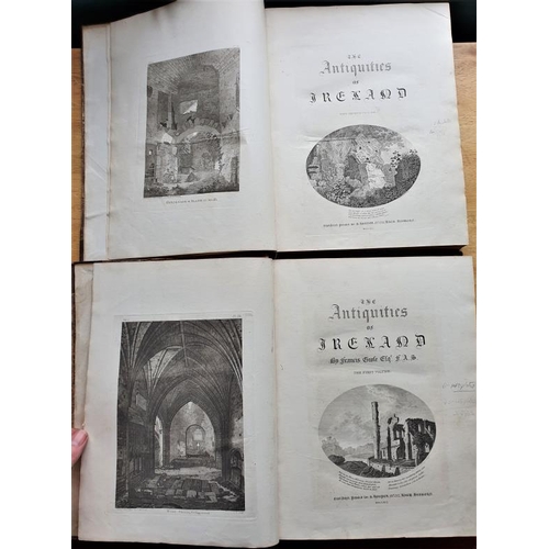 378 - Francis Grose 'The Antiquities of Ireland' - Large Paper Edition, 2 vols. - 266 Plates (1791)... 