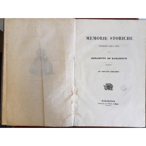 384 - Memoire Storiche, 1835, Folio with illustrations