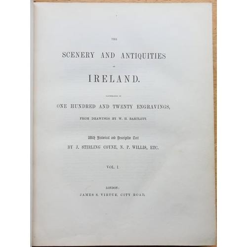 394 - The Scenery and Antiquities of Ireland' by W H Bartlett - 2 Volumes, Historical & Descriptive Te... 