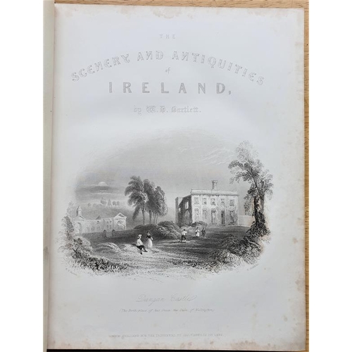 394 - The Scenery and Antiquities of Ireland' by W H Bartlett - 2 Volumes, Historical & Descriptive Te... 